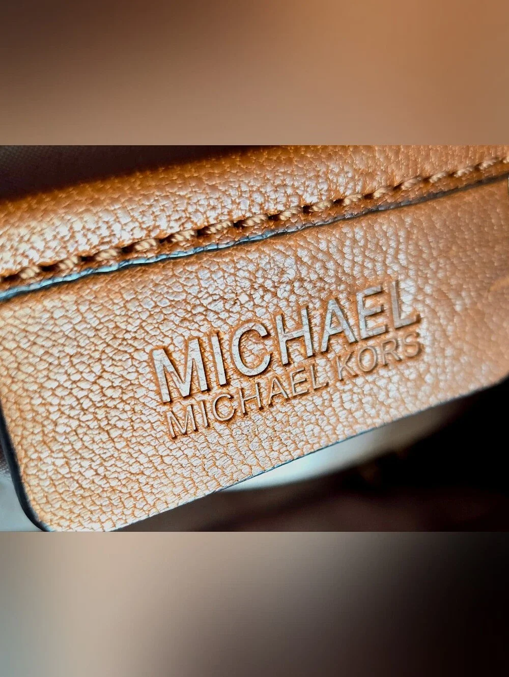 Michael Kors Medium Leigh Vintage Leather Satchel / Crossbody